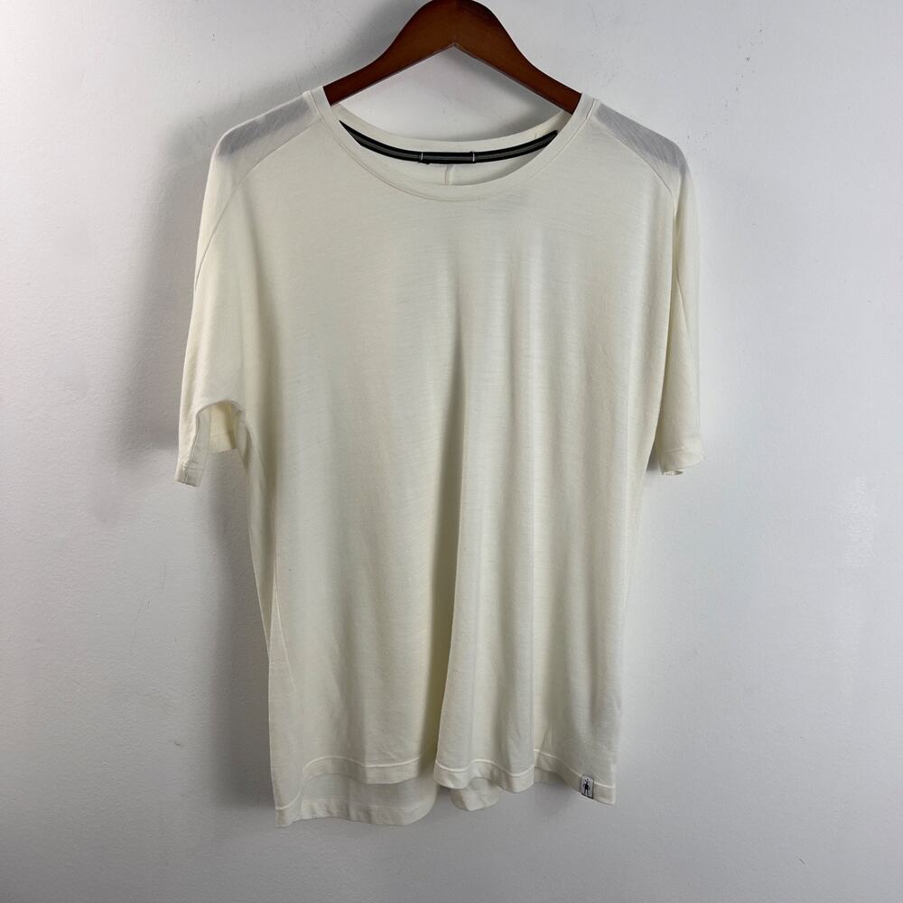SMARTWOOL-S/S-NATURAL-CREWNECK-MERINO 150-BASELAYER-MOISTURE WICKING Meduim